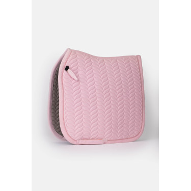 Manta de sela Horze Velvet Wave para dressage Rosa claro