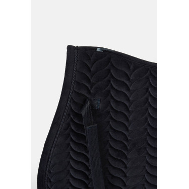 Manta de sela Horze Velvet Wave mista Odisseia marinha Azul-marinho