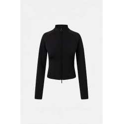 Casaco de treino perfurado Horze Viveka para mulher Preto