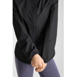 Casaco de equitação Horze Fiora feminino leve e impermeável Marinho escuro Azul