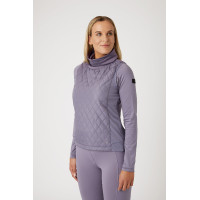 Colete de equitação sem mangas híbrido Horze Riley para mulher Uva Royal Violeta