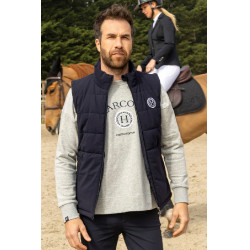 Colete sem mangas Harcour Pona masculino Marinho / branco Azul