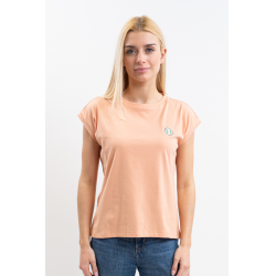 Camiseta Harcour Tchaka feminina Damásco Laranja Camiseta Harcour Tchaka feminina Damásco Laranja