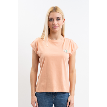 Camiseta Harcour Tchaka feminina Damásco Laranja Camiseta Harcour Tchaka feminina Damásco Laranja