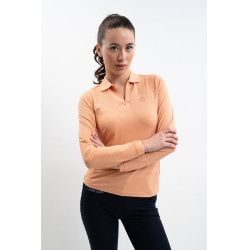 Polo técnico Harcour Pepite feminino Damásco Laranja
