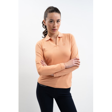 Polo técnico Harcour Pepite feminino Damásco Laranja