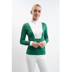 Polo de competição Harcour Prague feminino Verde esmeralda