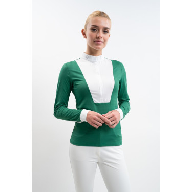 Polo de competição Harcour Prague feminino Verde esmeralda