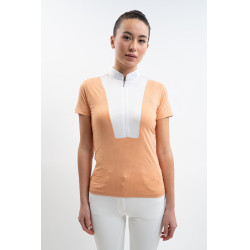 Polo de competição Harcour Paris feminino Damásco Laranja