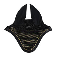 Boné para cavalo Harcour Freya Preto / preto dourado