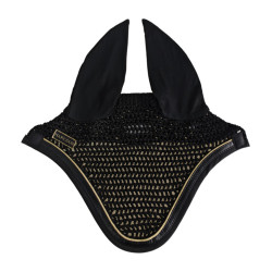Boné para cavalo Harcour Freya Preto / preto dourado