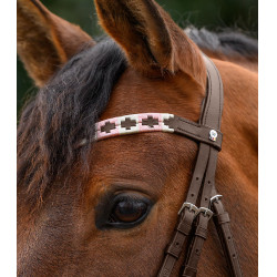 Frontal Waldhausen X-Line Polo castanho Rosa / bege
