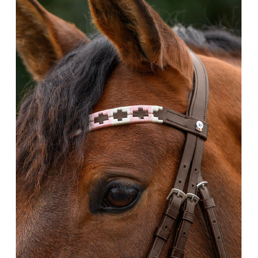 Frontal Waldhausen X-Line Polo castanho Rosa / bege