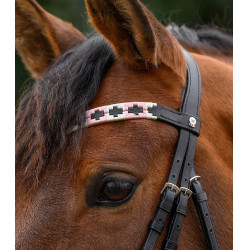 Frontal Waldhausen X-Line Polo preto Rosa / bege