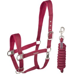 Cabresto e guia Waldhausen Velvet Granada Rosa