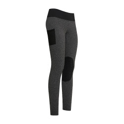 Legging de equitação Imperial Riding Diamond Bubble Kneegrip Preto Legging de equitação Imperial Riding Diamond Bubble Kneegrip Preto