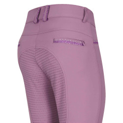 Calças de equitação Imperial Riding El Capone FullGrip Bloom de orquídea Violeta Calças de equitação Imperial Riding El Capone FullGrip Bloom de orquídea Violeta