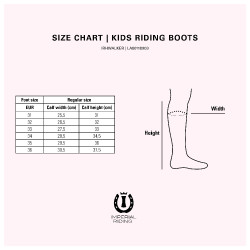 Botas de equitação para crianças Imperial Riding Walker Preto