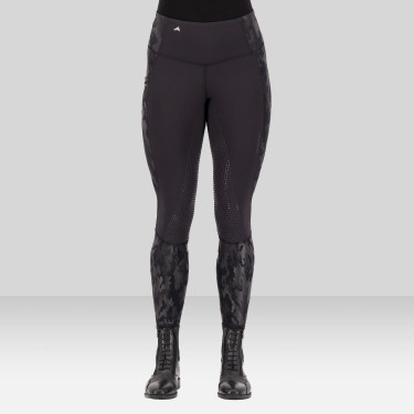 Legging de equitação Euro-Star Breez FullGrip Preto / camuflagem