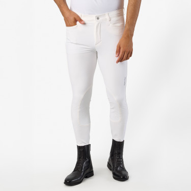 Calça de equitação Euro-Star Camillo KneeGrip Branco Calça de equitação Euro-Star Camillo KneeGrip Branco