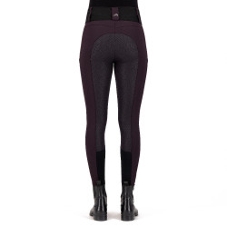 Legging de equitação Euro-Star Athletic leanline FullGrip Rosa negra Bord&amp;amp;amp;amp;amp;ocirc;