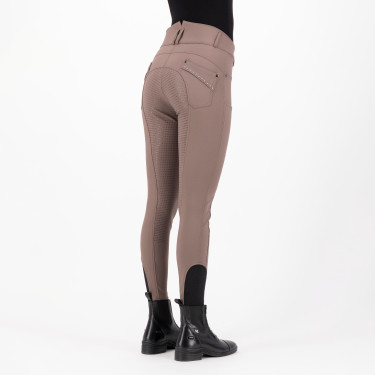 Calça de equitação HV Polo Ellen Cintura Alta FullGrip Noz Bege Calça de equitação HV Polo Ellen Cintura Alta FullGrip Noz Bege
