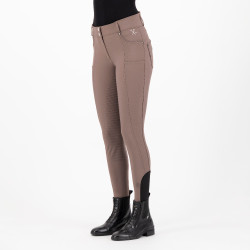Calça de equitação HV Polo Ellen Cintura Alta FullGrip Noz Bege Calça de equitação HV Polo Ellen Cintura Alta FullGrip Noz Bege