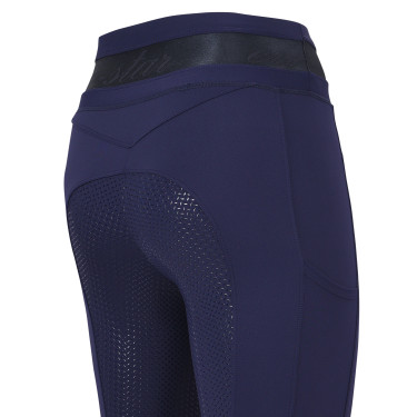 Legging de equitação Euro-Star Ares FullGrip Marinho Azul-marinho