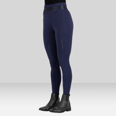 Legging de equitação Euro-Star Ares FullGrip Marinho Azul-marinho