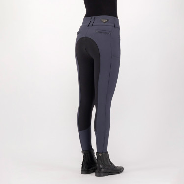 Calça de equitação Euro-Star Arielle Cintura Alta Grip Connect Full Íman Cinzento Calça de equitação Euro-Star Arielle Cintura Alta Grip Connect Full Íman Cinzento