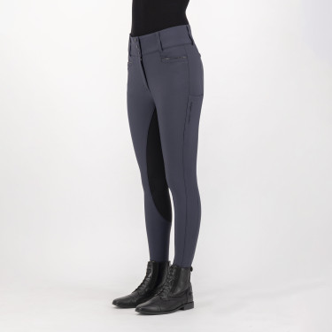 Calça de equitação Euro-Star Arielle Cintura Alta Grip Connect Full Íman Cinzento Calça de equitação Euro-Star Arielle Cintura Alta Grip Connect Full Íman Cinzento