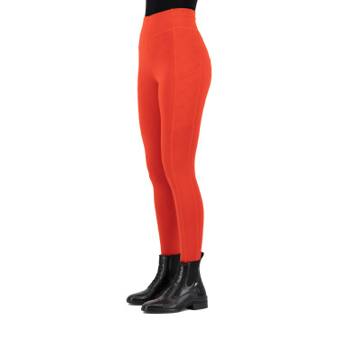 Legging de equitação Easy Rider Aya FullGrip Rouge allure Vermelho