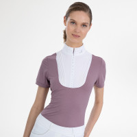 Camisa pólo de competição Euro-Star Ines Branco