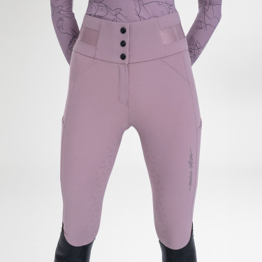 Calça de equitação Euro-Star Athletic Luxe FullGrip Sabugueiro Castanho
