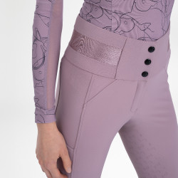 Calça de equitação Euro-Star Athletic Luxe FullGrip Sabugueiro Castanho
