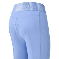 Calças de equitação Euro-Star Impressive FullGrip Kids Azul claro