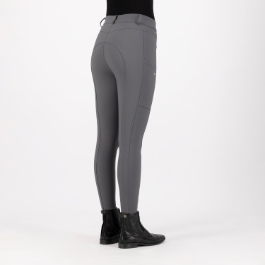 Calça de equitação Euro-star Empress KneeGrip Íman Cinzento