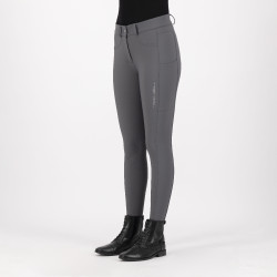 Calça de equitação Euro-star Empress KneeGrip Íman Cinzento