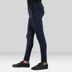 Calça de equitação Euro-star Gabriel Grip Connect Knee Noite Azul-marinho