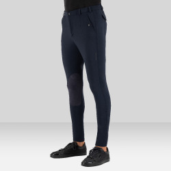 Calça de equitação Euro-star Gabriel Grip Connect Knee Noite Azul-marinho