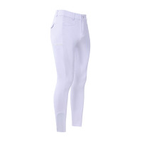 Calças de equitação Euro-Star Camelio com grip nos joelhos para homem Branco Calças de equitação Euro-Star Camelio com grip nos joelhos para homem Branco