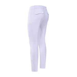 Calças de equitação Euro-Star Camelio com grip nos joelhos para homem Branco