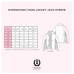 Casaco infantil Imperial Riding Jack Hybrid Preto Casaco infantil Imperial Riding Jack Hybrid Preto