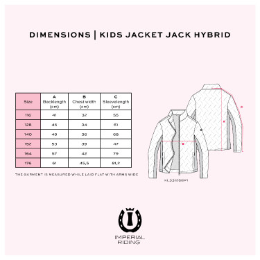 Casaco infantil Imperial Riding Jack Hybrid Preto Casaco infantil Imperial Riding Jack Hybrid Preto