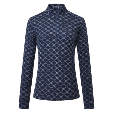 Top de mangas compridas HV Polo Nadia Marinho Azul-marinho