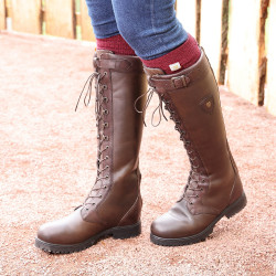 Botas de campo com atacadores Teramo Shires Moretta Castanho escuro