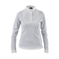 Camisa de concurso de mangas compridas Shires Aubrion Branco