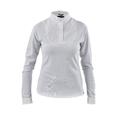 Camisa de concurso de mangas compridas Shires Aubrion Branco