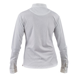 Camisa de concurso de mangas compridas Shires Aubrion Branco