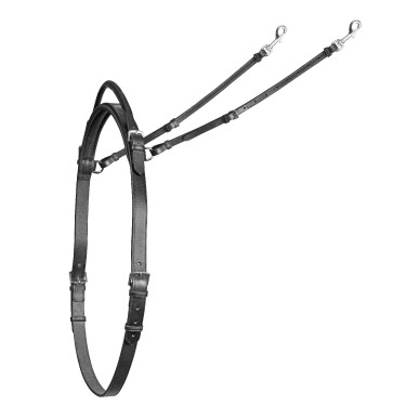 Coleira de pescoço com pega Shires Velociti Gara Preto